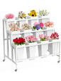 Flower Display Stand with 12 Buckets