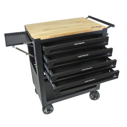 Tool box on wheels, with 4 drawers