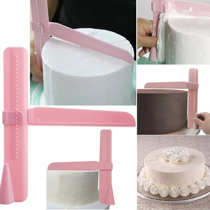 Cake Scraper Smoother Adjustable Fondant Spatulas