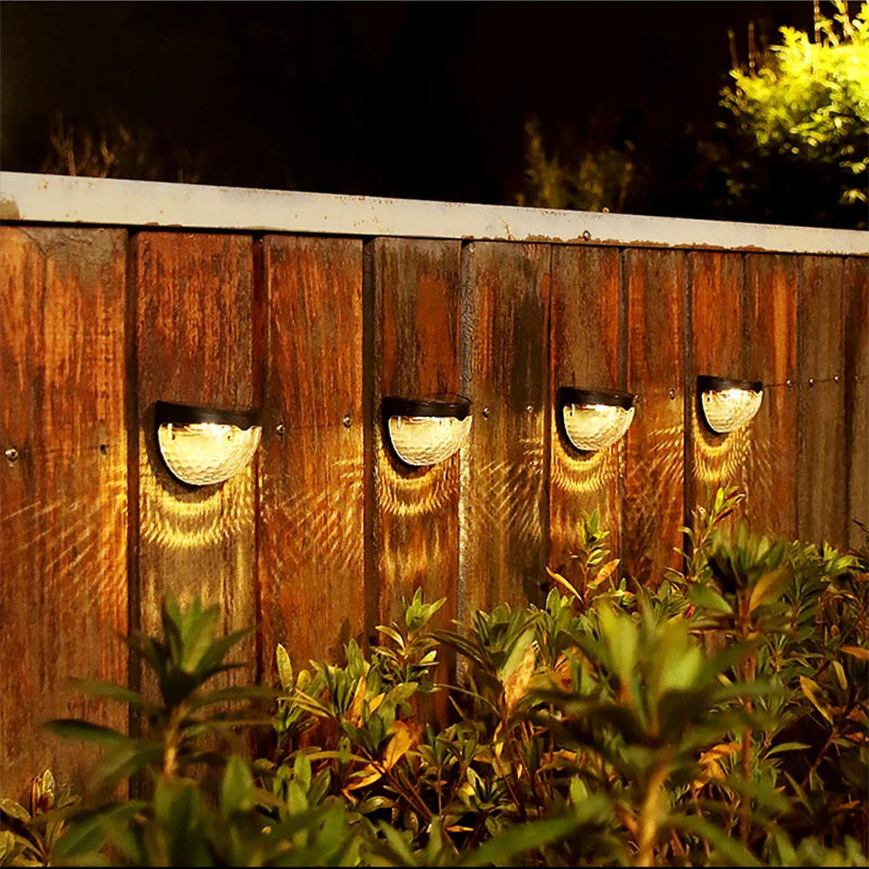 2PCS Solar Wall Lamp, 6LEDs Outdoor Waterproof