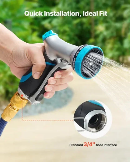 Hose Nozzle 10 Spray Patterns Garden