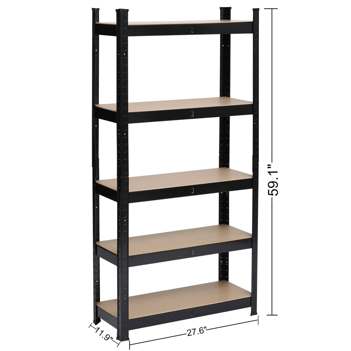 5 Tier Heavy Duty Metal Shelving Rack Unit