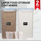 2Pcs 8.5L Large Food Storage Containers With Lids Airtight