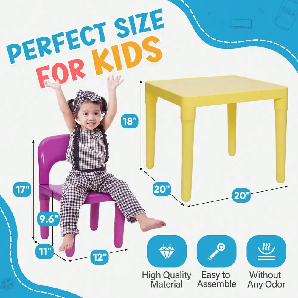 Kids Table and 4 Chairs Toddler