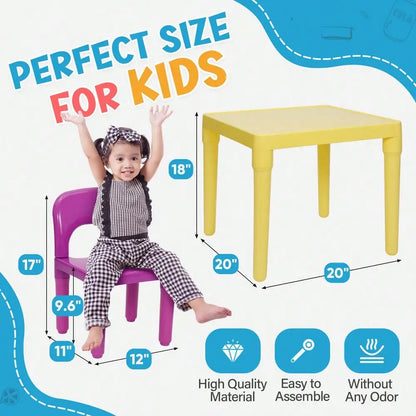 Kids Table and 4 Chairs Toddler