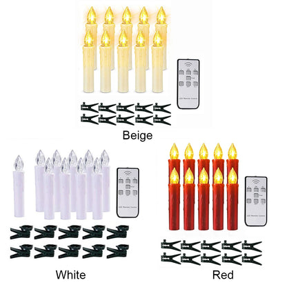 10PCS Candle Lights Battery Operated