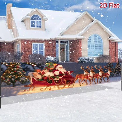 Christmas Outdoor Banner Merry Christmas Decorations