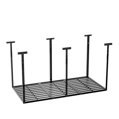 3x6 Overhead Garage Storage Rack, 750LBS Weight Capacity, Black