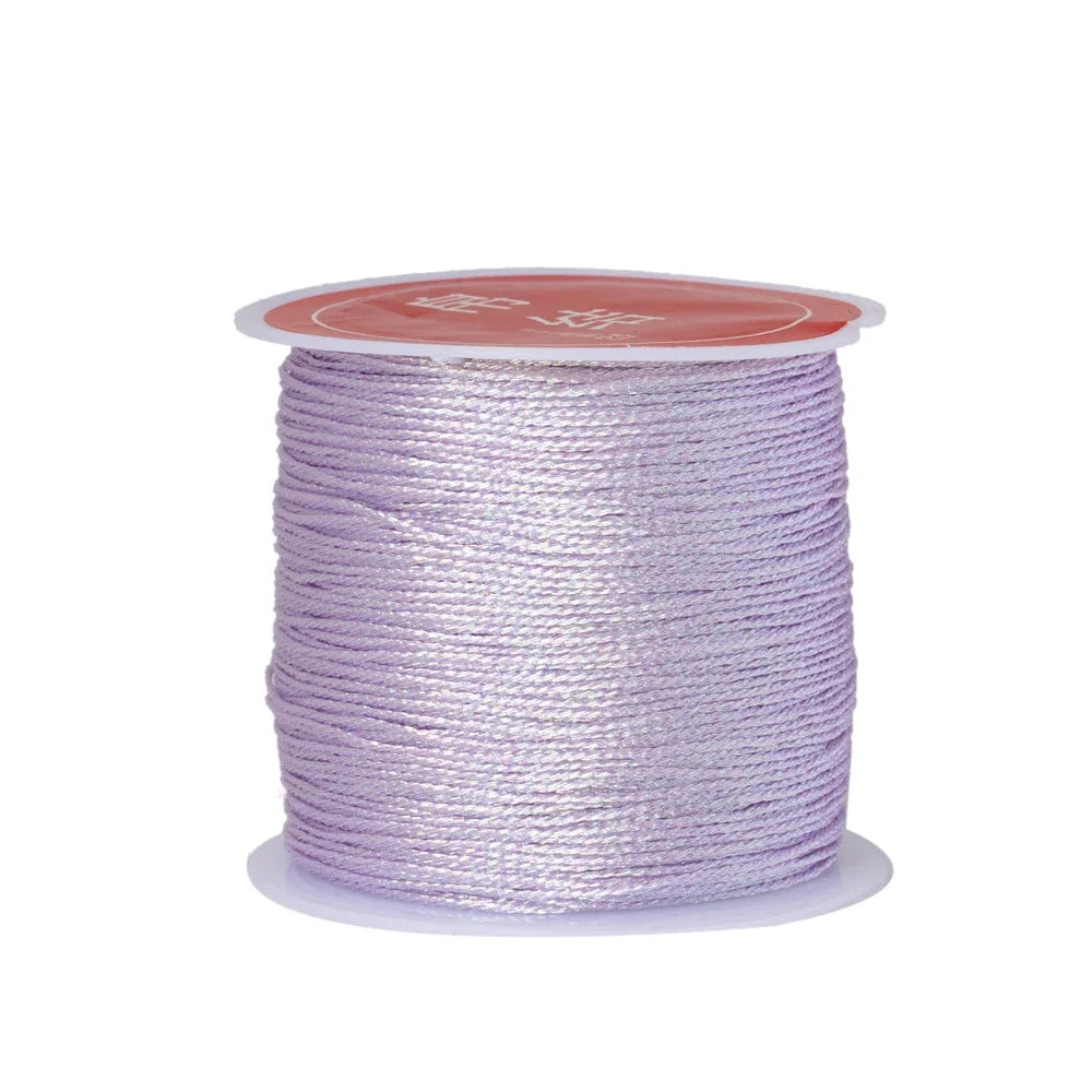 0.4mm 50m Nylon Gold Silver Thread Jewelry Cord Wire