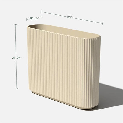 Outdoor Planter - Durable Plastic-Stone Blend