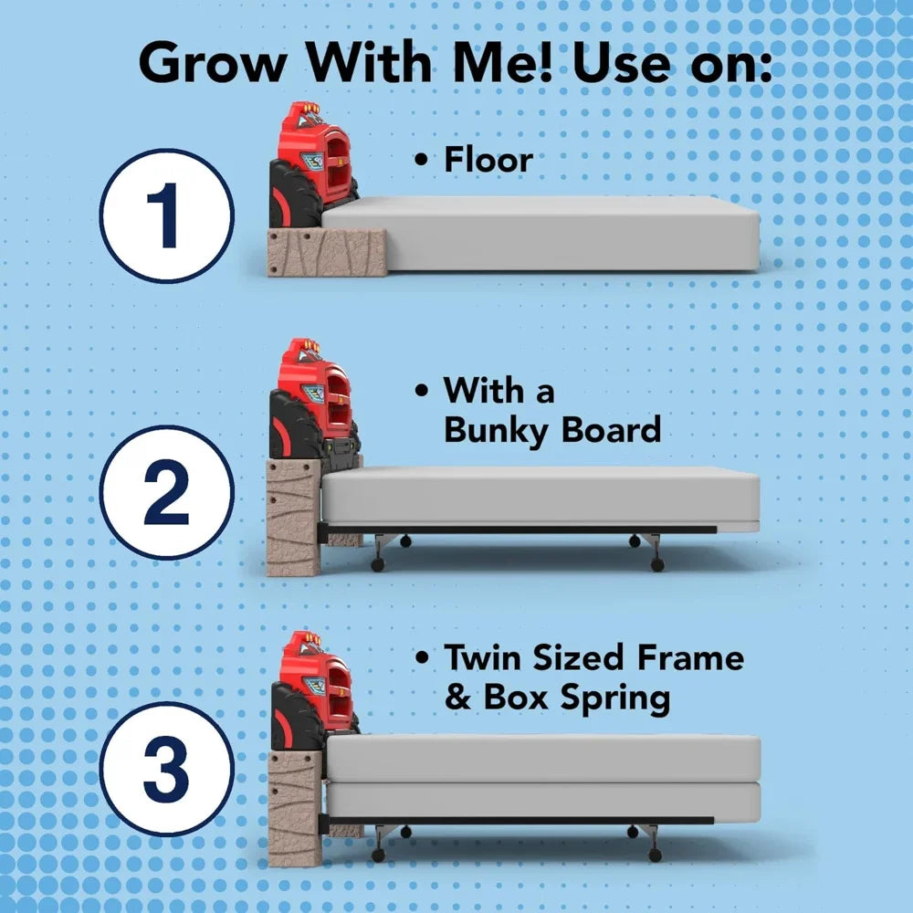 Monster Truck Bed Headboard, Twin Size