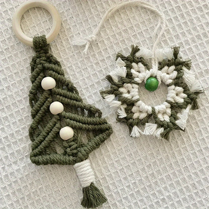 Handwoven Ornament - Unique Snowflake Decoration