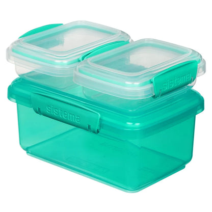 Klip IT Plastic Food Storage Containers Set of 3