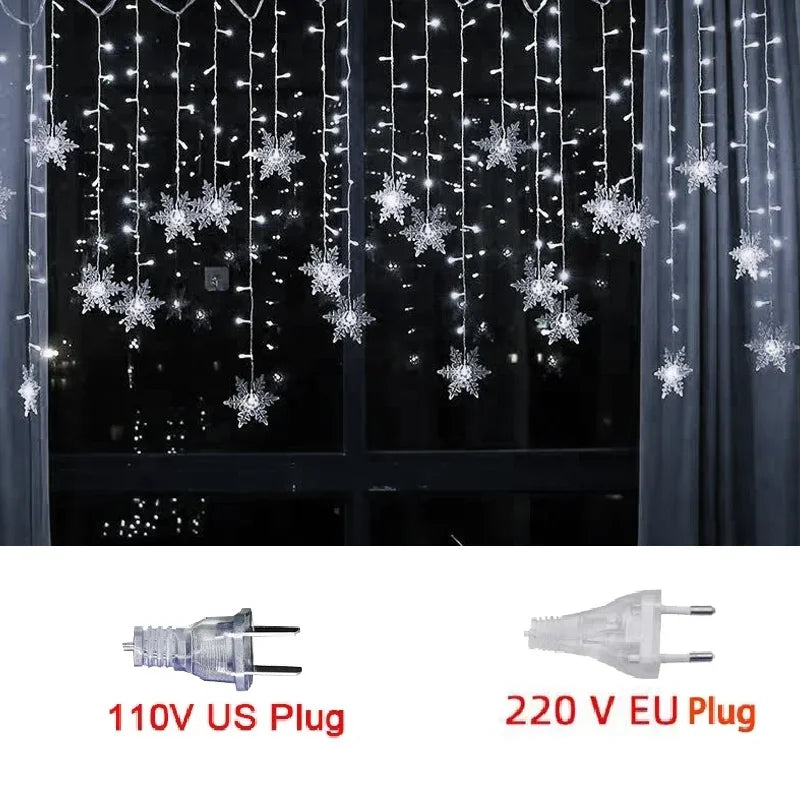 3.5M Christmas Snowflake LED String Lights
