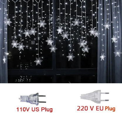 3.5M Christmas Snowflake LED String Lights