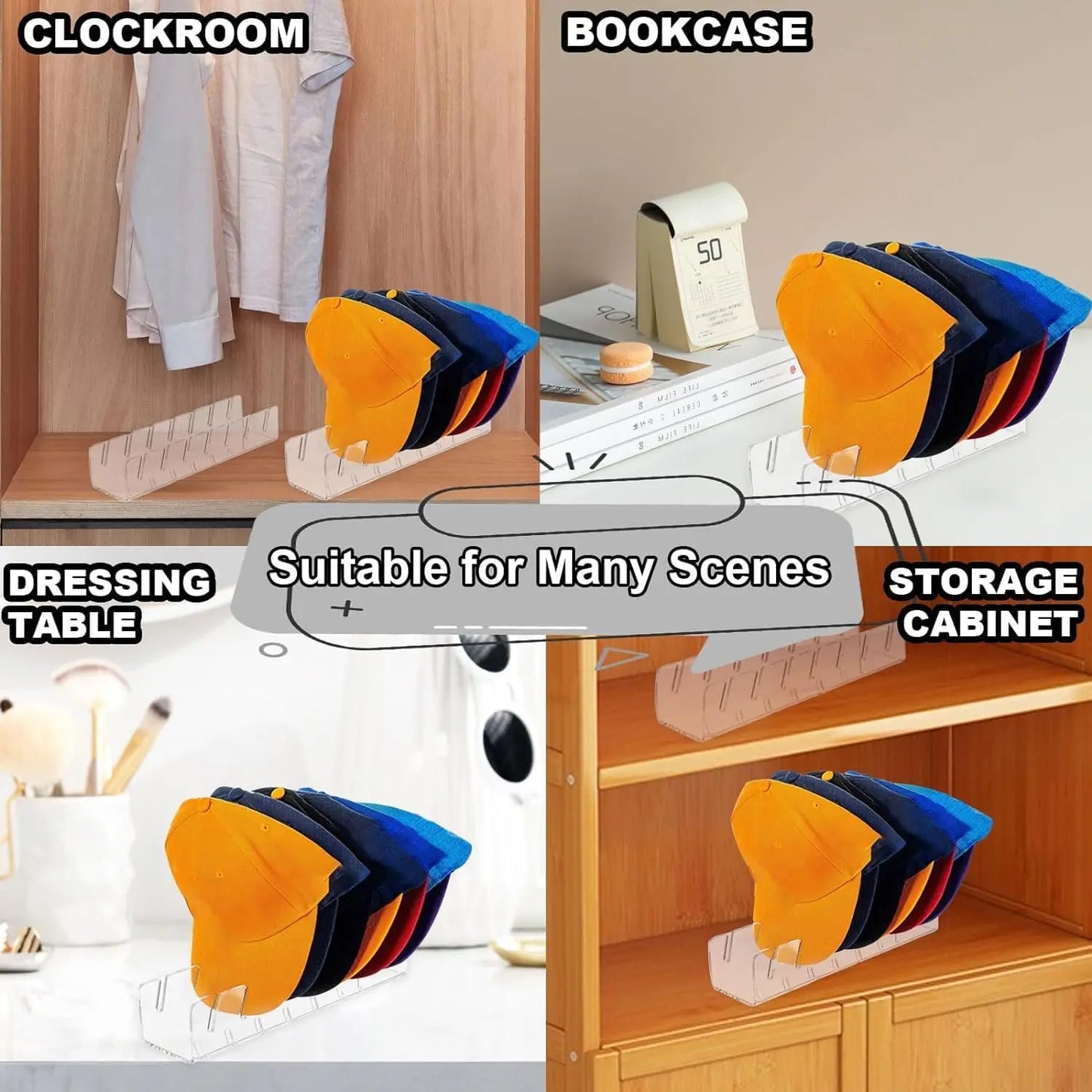 Baseball Cap Display And Organizer