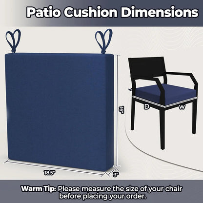 Outdoor Cushions for Patio Furniture Set of 4, 18.5 x 16 x 3