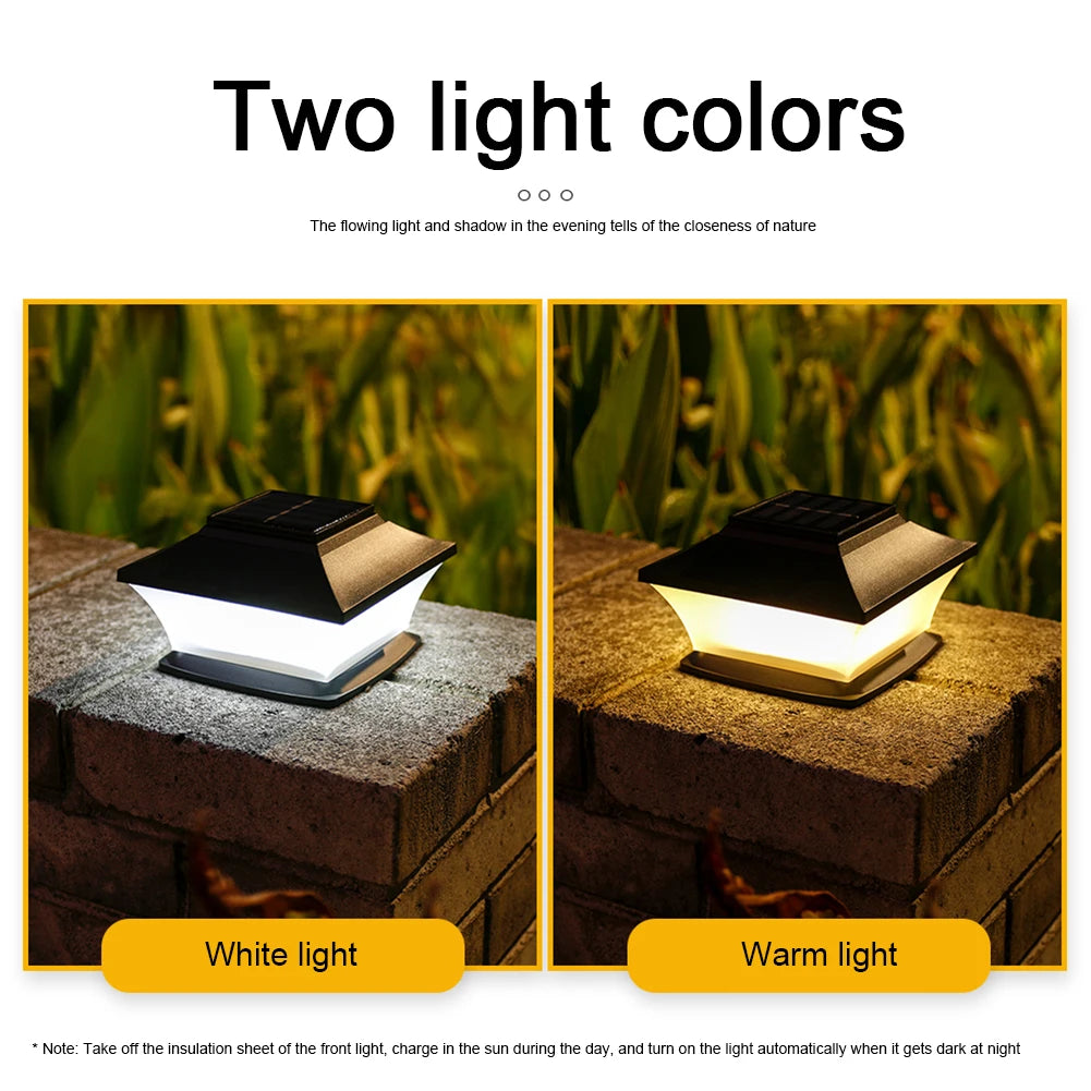 Solar Post Cap Light LED Waterproof
