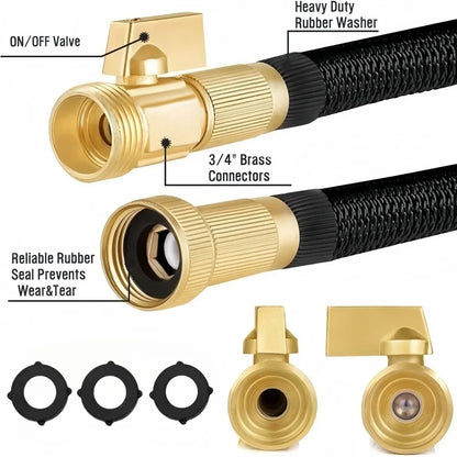 25/75FT Expandable Garden Plumbing Kits Flexible Lightweight Crush-Proof