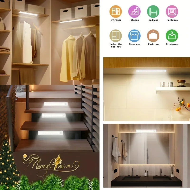 Under Cabinet Lights Motion Sensor Rechargeable  Battery Operated