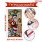 Christmas Hanging Flag Santa Claus Door Banner