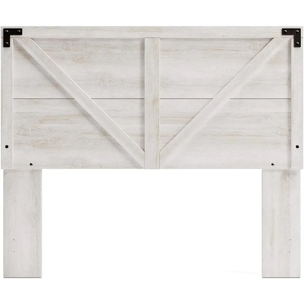 Queen Farmhouse Headboard, , Whitewash