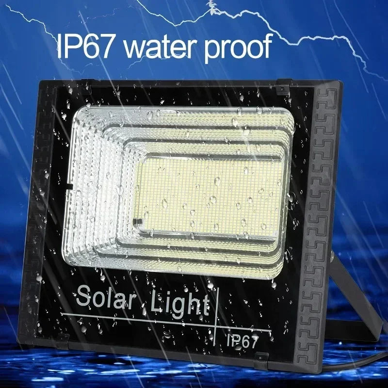 30W 1000mAh Solar Flood Lights Remote Control