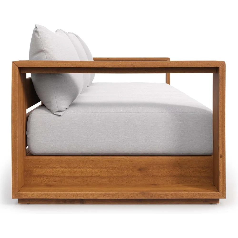 Acacia Wood Outdoor Patio Sofa i