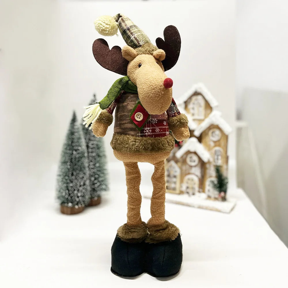 Christmas Tree Retro Snowflake Stretch Doll