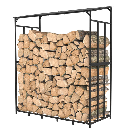 Heavy Duty Outdoor Firewood Storage Log Rack