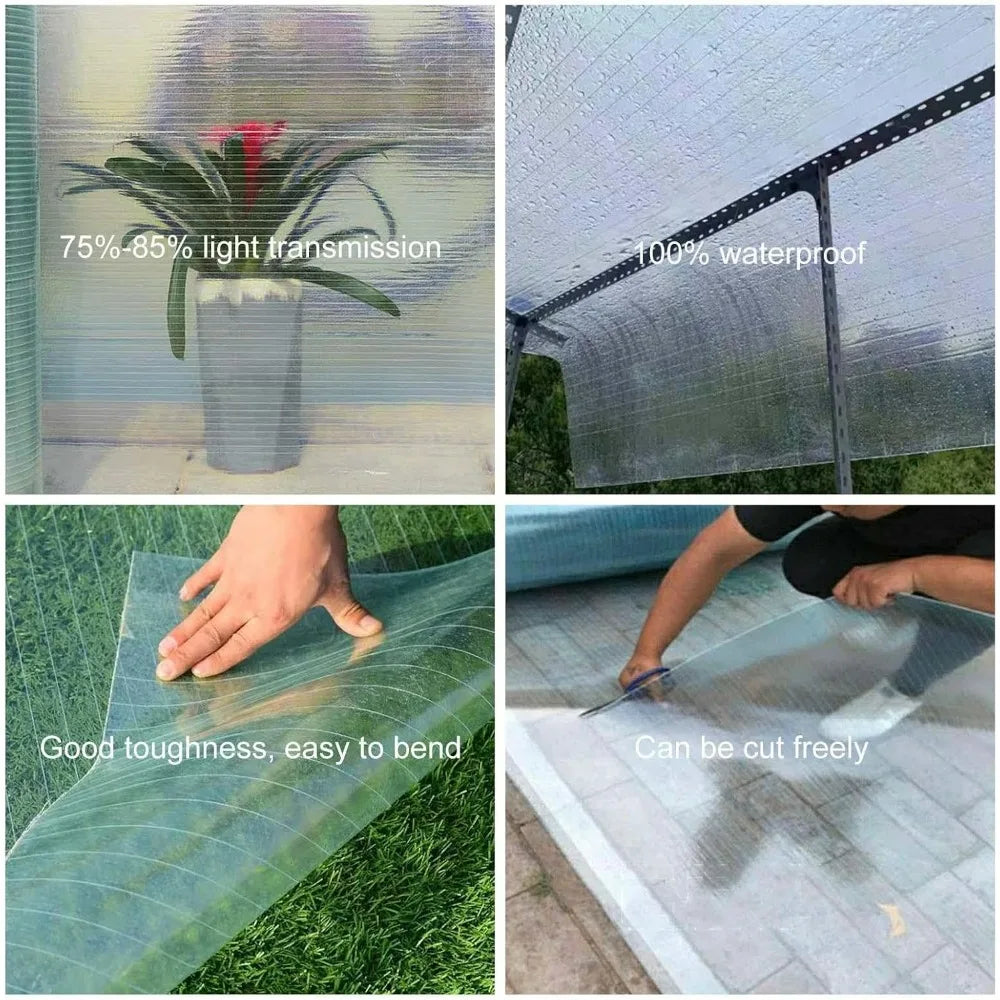 Waterproof Clear Polycarbonate Garden Roof Panels
