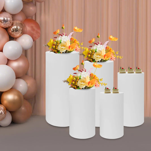 5Pcs Cylindrical Dessert Display Stands