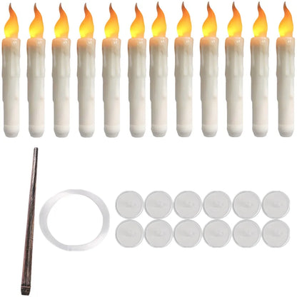 LED Flameless Taper Candles 6.5/11" Battery Operated