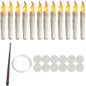 LED Flameless Taper Candles 6.5/11" Battery Operated