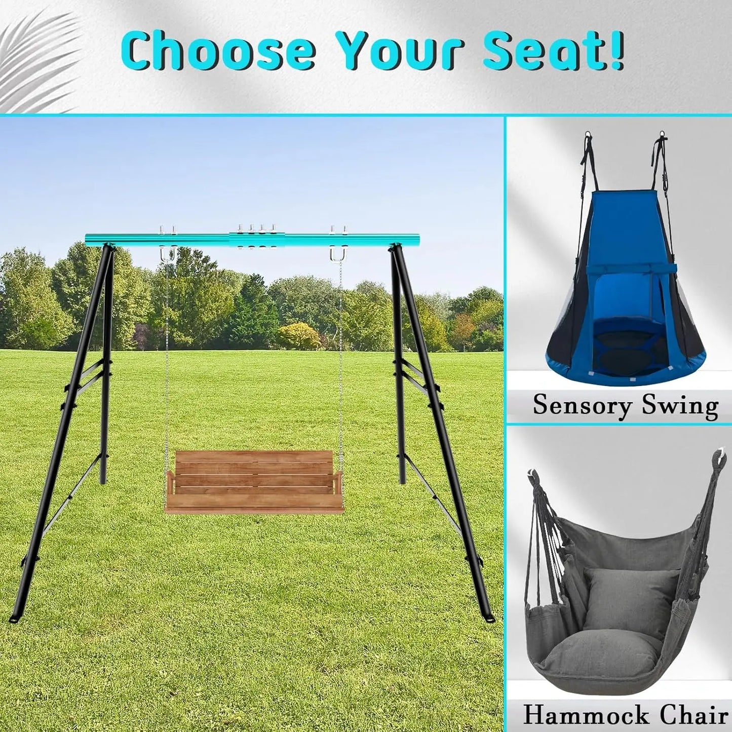 Hammock Chair Swing Set Stand