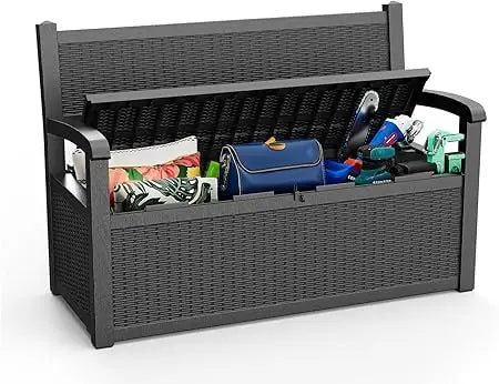 80 Gallon Storage Bench Waterproof and Lockable,Deck Box