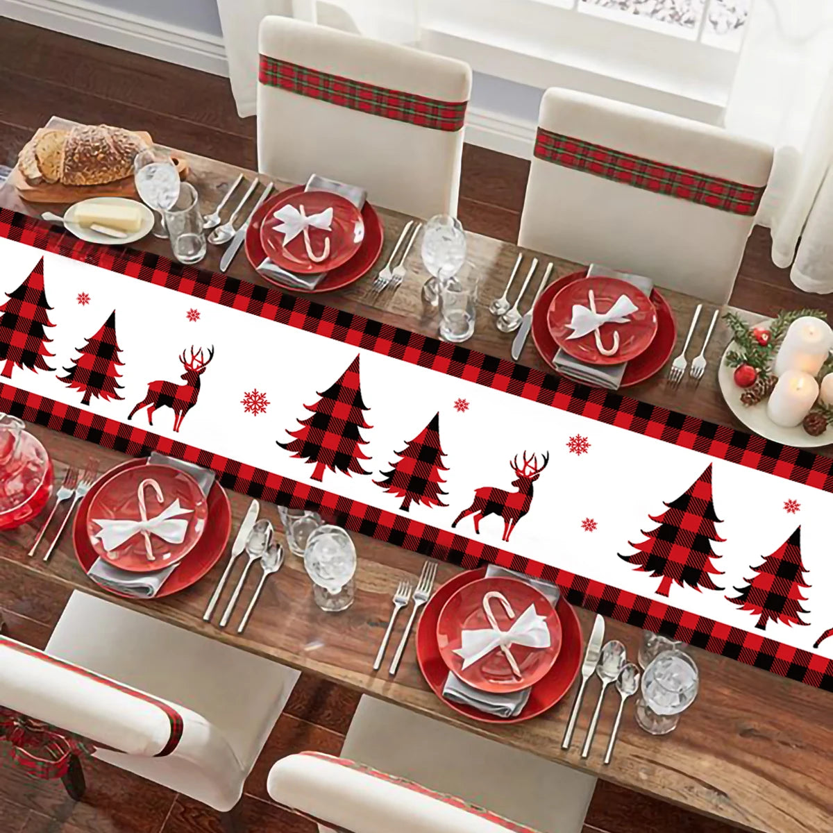 Christmas Table Runner Merry Christmas Decoration