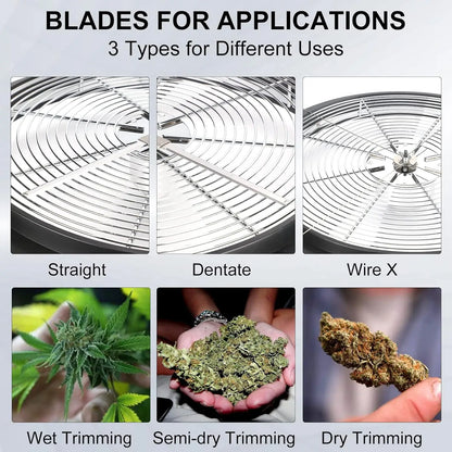 16 in Bud Bowl Trimmer with Switchable Stainless Steel Blades