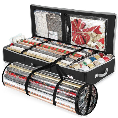 Holiday Christmas Wrapping Paper Storage Organizer