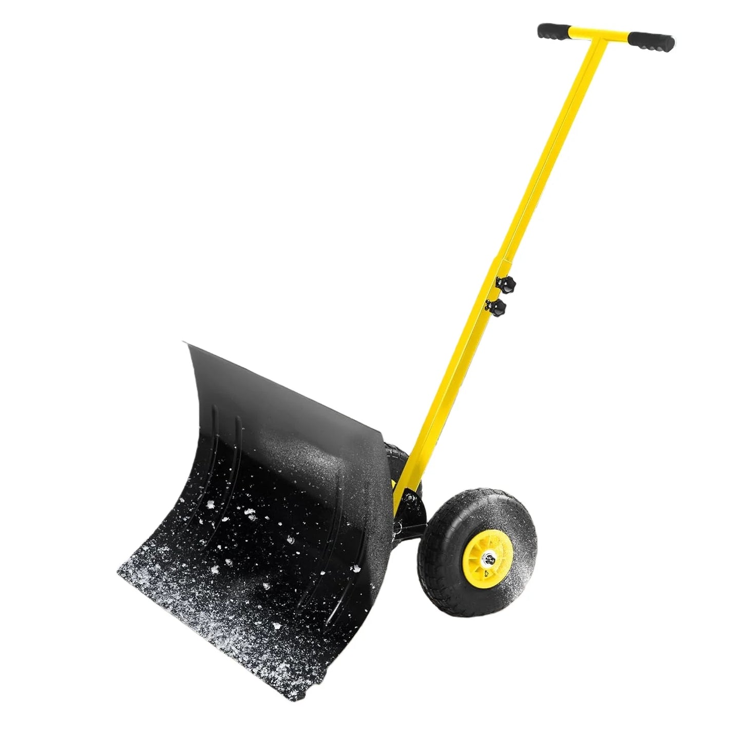 Snow Shovel with Wheels Heavy Duty Snow Pusher