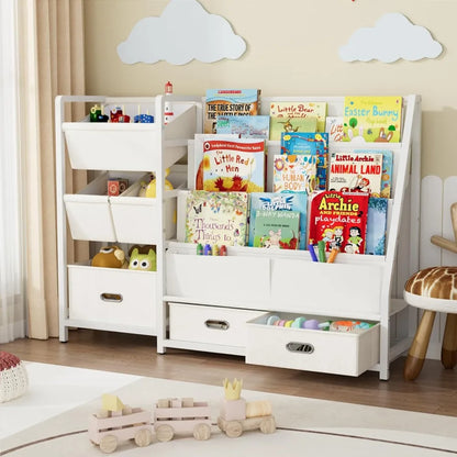 3 Tier Kids Bookshelf and Toy Storage Organizer
