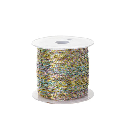 0.4mm 50m Nylon Gold Silver Thread Jewelry Cord Wire