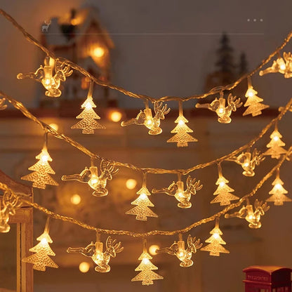 3M Christmas Lights LED Snowflake String Lights