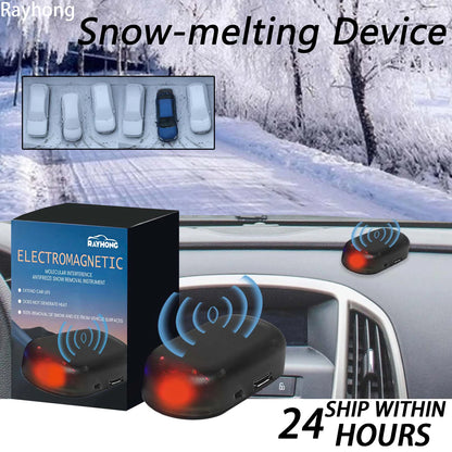 Portable Car Ice Remover Pro Solar Powered Windshield Snow Melter