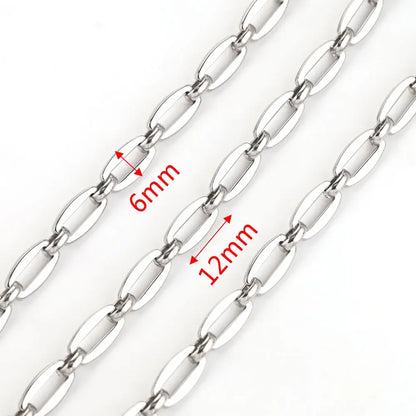 1 meter Stainless Steel Big Chains Handmade Thick Big Chain