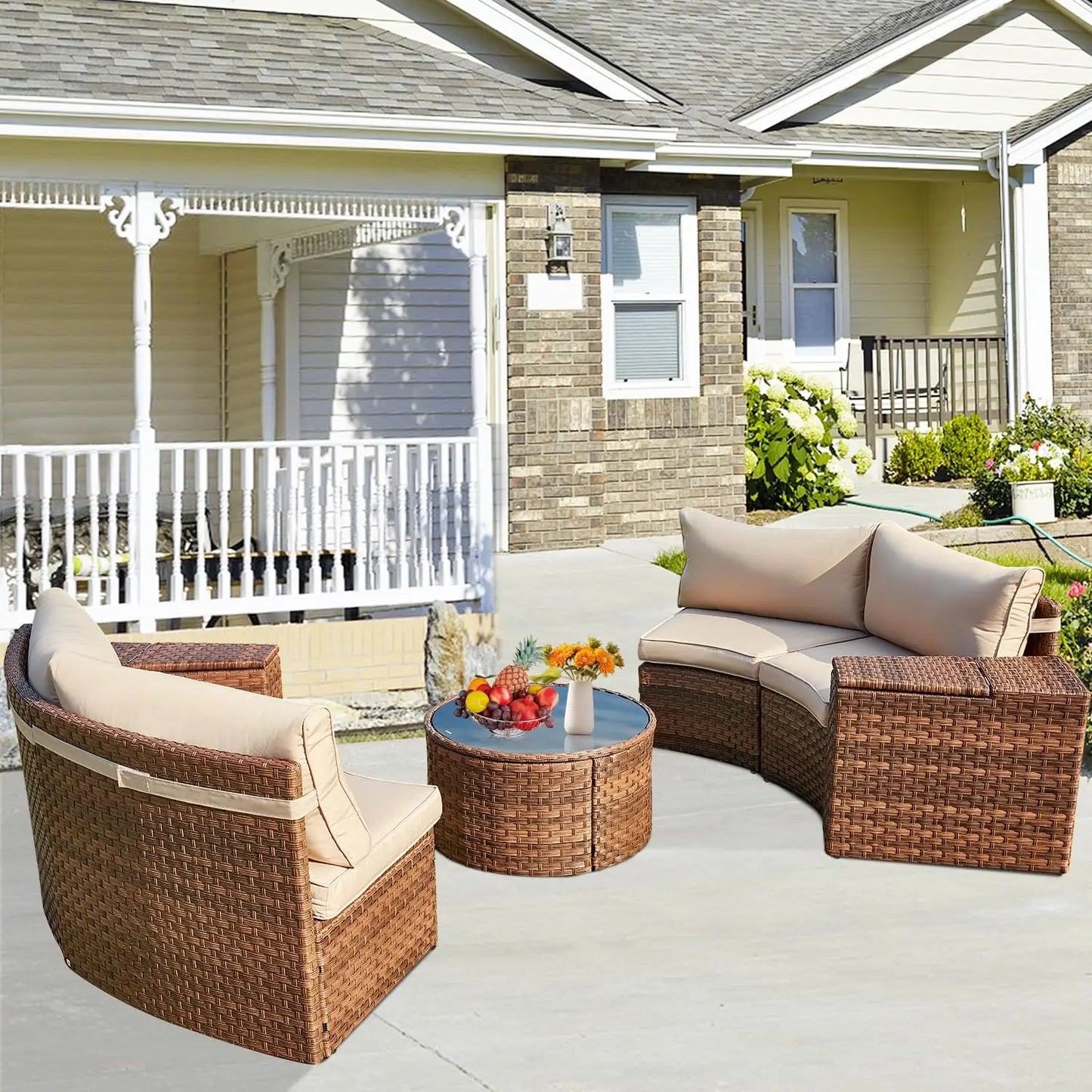 Outdoor Patio Furniture Set, 7-Piece
