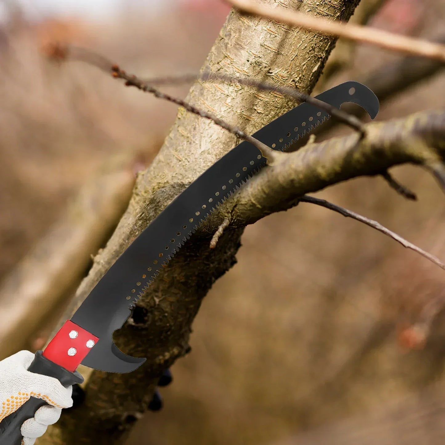 24ft Manual Pole Saw, Lightweight Tree Trimmers