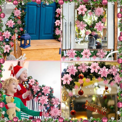 Pink Christmas Decorations Set