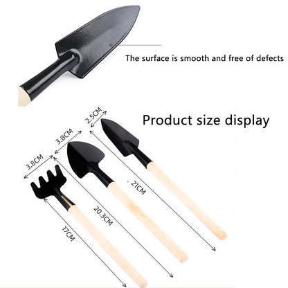 3Pcs Shovel Rake Spade Set Small Hand Planting Tools for Kids