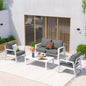 Outdoor Patio Set, 4 Piece Sectional  with Coffee Table